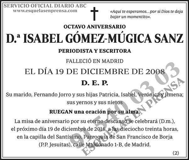 Isabel Gómez-Múgica Sanz